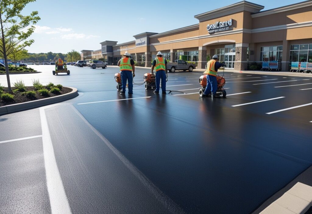 Essential Sealcoating Techniques For Large Retail Spaces: Maximizing Durability And Efficiency