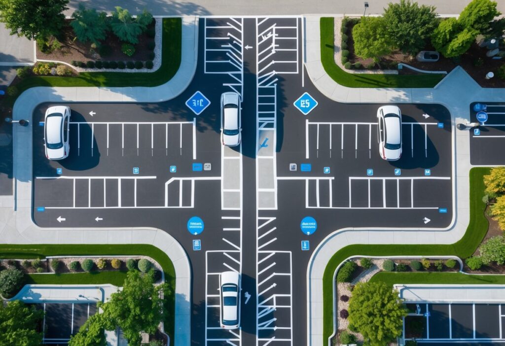 Maximizing Space Efficiency in Parking Lot Layouts for Improved Capacity and Flow