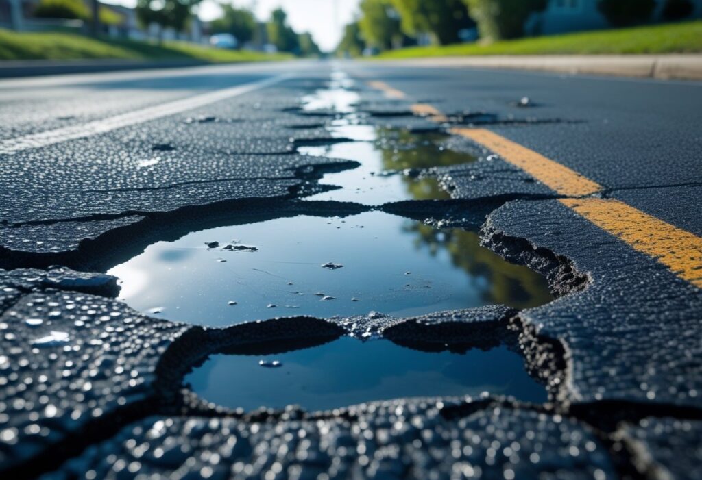 Water Accumulation: A Telling Sign of Asphalt Damage — Causes, Risks, and Repair Options